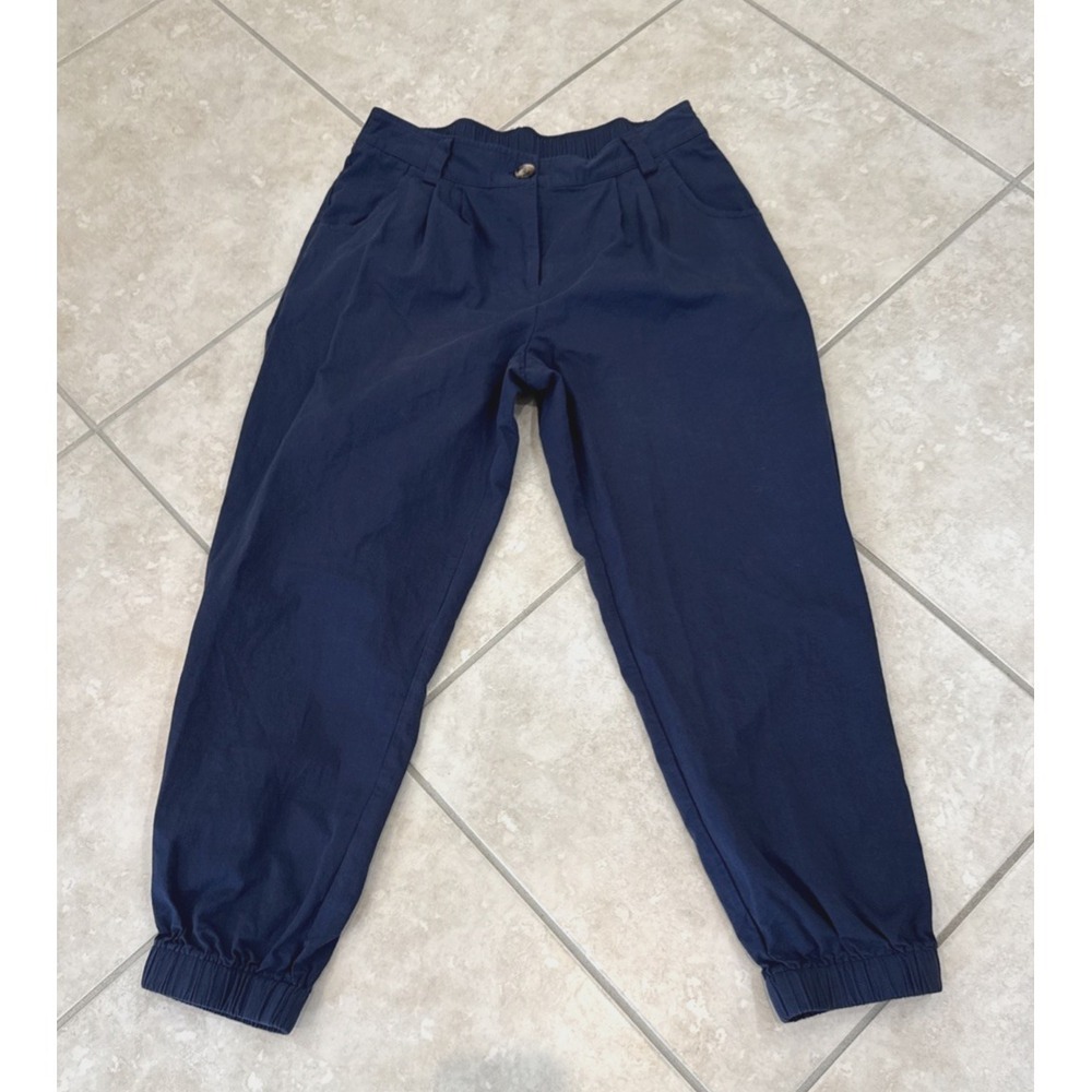 Relaxed Navy Jogger Pants - Women's
